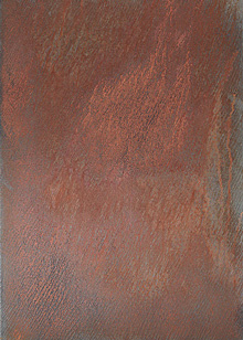 Oxid Art abstrakte Malerei auf Leinwand unter Verwendung von OxidArt Mischung um einen Rost Effekt zu erzielen