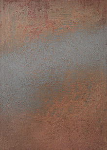 Oxid Art abstrakte Malerei auf Leinwand unter Verwendung von OxidArt Mischung um einen Rost Effekt zu erzielen