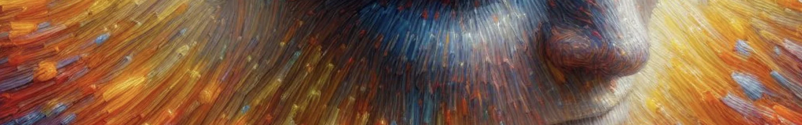 Grafik aus lauter kleinen farbigen Linien, die aus einem Gesichtsausschnitt vom Augenlied bis zum Mund hervorgehen. | konzeptdesignkunst Grafik aus lauter kleinen farbigen Linien, die aus einem Gesichtsausschnitt vom Augenlied bis zum Mund hervorgehen. | konzeptdesignkunst